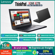 Lenovo ThinkPad X260 X270 laptop - Ultrabook 12.5" / Intel Core i5 i7 Gen / DDR4 8G 16GB RAM / 512G 1TB SSD / BrandNew Original Laptop / Windows11Pro&amp;office / HDCam WiFi Bluetooth