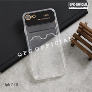 Card Case Clear LensBIG Card Slot Case iphone 7 iphone 8 iphone 7 Plus iphone 8 Plus