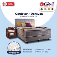 Springbed central uk 120x200 cordovan spring latex komplit set 30cm