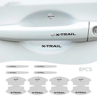For Nissan Xtrail Set of 8 Transparent Car Door Handle Protector Stickers for x trail t30 t31 t32 Ac