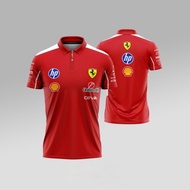 Formula One Ferrari Scuderia 2025 Racing Team Full Print Jersey AJ0346