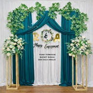backdrop lamaran 1 set lengkap paket dekorasi tunangan wedding ukuran 2.2 meter