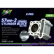RACING BLOCK ESR MOTOR X-PRO FOR Y15 / LC135 57MM 60MM 65MM 70MM  Y16 / NVX 58MM