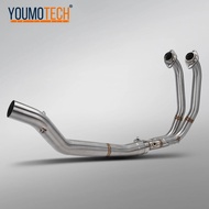 For Aprilia RS457 RS 457 2024-202 Motorcycle Full Exhaust System Connect Fron link pipe Slip-on Head