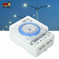 [lahomia] 1 Set Din Rail 24H Chronometry Timer Mechanical Switch Industrial Analogue Timer