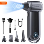 WOLFBOX MF100 Electric Air Duster-150000RPM Super Power Cordless Air Duster, Rechargeable Brushless 