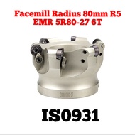 Facemill Radius EMR 5R80 - 27 6T 80mm R5 fmb27 for insert RPMT10 RPMW10