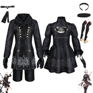 Nier Automata 2B Sister Cosplay Dress - Anime Stage Costume