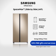 Samsung RS62R5006F8/SS, Side-by-side Refrigerator, 647L, 3 Ticks