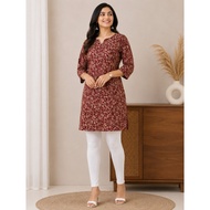 Pure Jaipuri Cotton Ajrakh Printed Short Kurti – Elegant Traditional Casual Wear/Readymade/Ready Sto