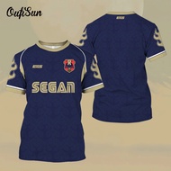 Unisex EFS Parody Retro Collar Men's Short Sleeve Jersey