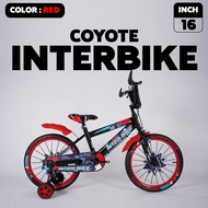 จักรยานเด็ก Coyote รุ่น Inter Bike 16นิ้ว ลายหุ่นยนต์ (มีจัดส่งพร้อมขี่เป็นคัน 100%+รับประกัน)