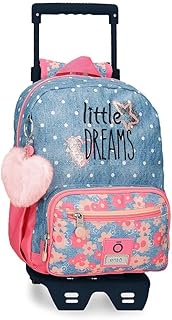 Little Dreams Backpack with Pink Trolley 23 x 28 x 10 cm Polyester 6.44L, Pink, One Size, Backpack w