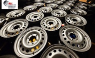 ลดพิเศษ !! ล้อกระทะเหล็ก ขอบ 17 ขนาด 6 รู 139.7 กว้าง 6 นิ้ว (จำนวน 1ใบ) ถอดจากรถ  Toyota Revo  ป้าย