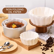 100Pcs Baking Paper Basque Cheesecake Oil Paper Tray Disposable Cake Paper Baking Pan Cupcake Liner
