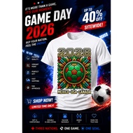 F122 UNISEX FIFA WORLD CUP T-SHIRT GREEN BALL/ WORLD CUP 2026/ WORLD CUP 2026