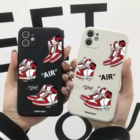 Ins Hot SNEAKERS Off 85 AIR Sports Shoes Brand Phone Case For iPhone 16 15 14 13 12 11 Pro Max XS X 