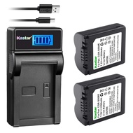 Kastar Battery (X2) & LCD Slim USB Charger for Panasonic CGA-S006, CGR-S006 and Panasonic Lumix DMC-