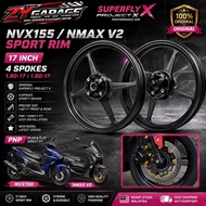 NVX155 NMAX V2 Sport Rim 17 Inch Superfly Project X 4 Spokes Original 1.60-17 PNP Sportrim New Model