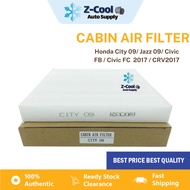 HONDA CITY 2008-2020 / JAZZ 2008-2014 / HRV 2015 / BRV 2017 CABIN AIR FILTER -80292-TF0-G01