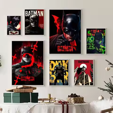 Movies B-Batmans Whitepaper Poster HD Quality Poster Wall Art Painting Study Room Wall Decor