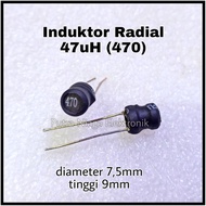 Radial Inductor 47uH Inductor Power Code: 470 Inductor 0.047mH