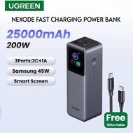 PB722 Ugreen Nexode 25000mAh 140W Max Fast Charging Power Bank Smart digital Display For Samsung 45w