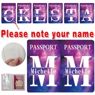 Custom name Color Printing Passport Cover Waterproof PU Leather Wallet Card Business Travel Pelindun