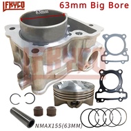 Motorcycle 63mm Engine Part Cylinder Big Bore Kit 155CC to 183CC Motor for Yamaha NMAX N Max 155 Aer