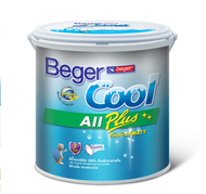Beger คูลออลพลัส ภายใน ชนิดด้าน สีขาว ลิตร 9ลิตร สีทาภายใน ชนิดด้าน สีบ้านเย็น กันร้อน