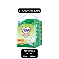 P.Love Standard Adult Tape Diapers - M10 / L8 / XL8 (1 Bag)
