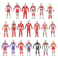 Pre Owned Bandai UHS 2000 to 2008 Ultraman 6.5 Sofubi Vintage Toy Figure Glitter Tiga Powered Zearth