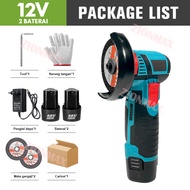 Gerinda Cordless Angle Grinder Alat Pemotong Berlian Gerinda Sudut Tanpa Sikat cocok untuk baterai M