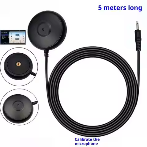 1Pcs 5 Meters Replacement Calibration Microphone For Pioneer MCACC AV Home Receiver For MONO Plug Mi