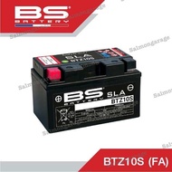 แบตเตอรี่BS SLA BTZ10S แบตเตอรี่มอเตอร์ไซค์ (ขนาด 9.0 แอมป์) แบตเตอรี่รถninja650 แบตcb500 แบตForza แ