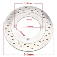 240mm Motorcycle Rear Brake Disc Rotor For Honda CBF1000 6/7/8/9/A CBF 1000 2006-2011 CBF1000F FA 20