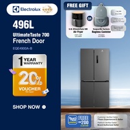 ELECTROLUX Refrigerator 496L French Door Inverter Fridge UltimateTaste 700 EQE4900A-B