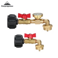 QCC1 Pressure Gauge Joint Outdoor Gas Tank Inflatable with Ball Valve North American Propane Cylinde
