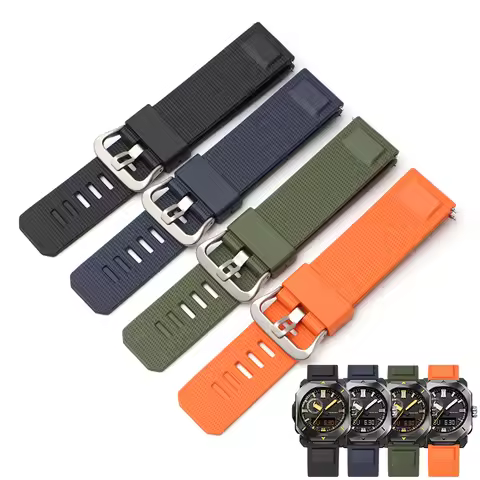 TPU Silicone Watch Band for Casio PROTREK PRW-6900 PRW-6800/3400 Men Waterproof Sport Quick Release 