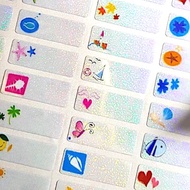 Original Premium Symbols Glitter Waterproof Sticket Name Label