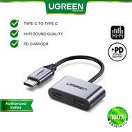 Have the spot UGREEN 2 In 1 Type C To Type C Audio Jack PD Charging Adapter Sound Converter USB C iPad Pro Samsung Huawei Xiaomi