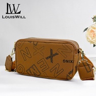 LouisWill Womens Bag Shoulder Bag Pillow Bag Crossbody Messenger Large Capacity Retro Printing Bag A