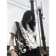 Wasteland Style Women's Clothing Light Asian Style Tops Vintage Women's Clothing y2k European Americ