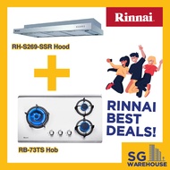 [RB-73TS Cooker Hob & RH-S269-SSR Hood] RINNAI BEST DEAL
