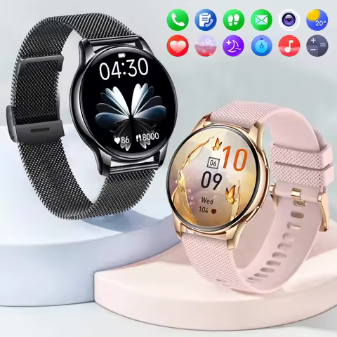 New Bluetooth answering and making calls Women SmartWatch For Xiaomi Fitness Tracker Heart Rate GPS 