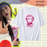 JNSHOP T-shirt kpop Haerin Nwjns Bunnies Tokki Baby Monk Pink
