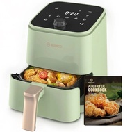 MKLP MOOSOO 2 Quart Compact Air Fryer for Singles and Small Kitchens, 1200W Small Air Fryer Oven with Touchscreen and 8 Preset ModesAir Fryers