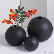 [Miskulu] Plant Pot Holder Planter Bookshelf Pot Ceramic Round Flower Vase
