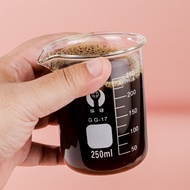 [TBS] Measuring Cup Chemistry Espresso Coffee Measuring Borosilicate Glass - Transparent