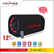 【READY STOCK】Advance T105 BT -12 inch  Multimedia bluetooth Portable Speaker Radio FM with Subwoofer
